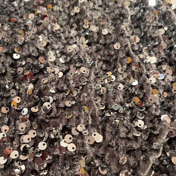 4th & Reckless - Cowl neck velvet/sequin dress - Picture 2 of 8